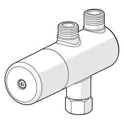 Hansa Minimat Sicherheitsthermostat Vormischer, Chrom, 63410020... HANSA-63410020 4015474275270 (Abb. 1)