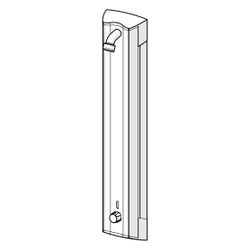 Hansa Electra Duschpaneel 6415 6V DN15 Aluminium/Chrom... HANSA-64152200 4015474277205 (Abb. 1)