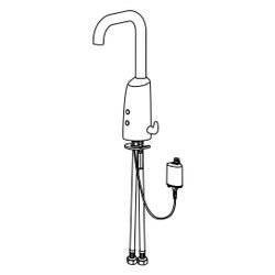 Hansa Electra Waschtischbatterie, 6V Bluetooth, Ausladung 120mm, DN 15, Chrom, 64442229... HANSA-64442229 4057304015052 (Abb. 1)
