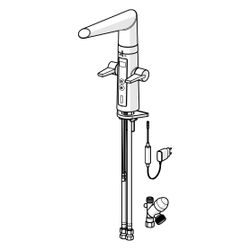 Hansa Fit Küchenarmatur mit Spülmaschinenventil 6524 230/5V Ausladung 193mm DN15 Chrom... HANSA-65242213 4015474273450 (Abb. 1)