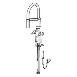 Hansa Fit Küchenarmatur, 230/5V, Ausladung 200mm, DN 15, 2-strahlig, Chrom, 65252213... HANSA-65252213 4057304004513 (Abb. 1)