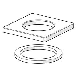 Hansa Living Rosette, 55x55mm, Chrom, 66360000... HANSA-66360000 4015474267909 (Abb. 1)