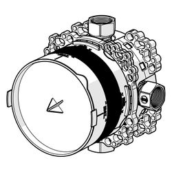Hansa BlueBox Unterputz-Rohbauset Bade- und Brausearmatur, G 3/4", DN 20, 80010000... HANSA-80010000 4015474279476 (Abb. 1)