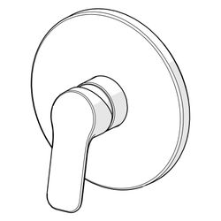 Hansa Basic Einhebelmischer Fertigset für Brause-Batterie 8056 Rosette rund Chrom... HANSA-80569003 4057304019142 (Abb. 1)