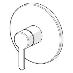 Hansa Designo Einhebelmischer Fertigmontageset für Brausebatterie Style 8110 Rosette ru... HANSA-81109563 4057304006814 (Abb. 1)