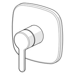 Hansa Designo Einhebelmischer Fertigmontageset für Brausebatt Style 8110 Rosette soft e... HANSA-81109593 4057304006791 (Abb. 1)