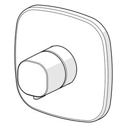 Hansa Living Fertigmontageset für Brausebatterie 8112 Rosette soft edge Chrom... HANSA-81129583 4057304004766 (Abb. 1)