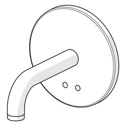Hansa Electra Fertigset für Waschtisch-Batterie, Rosette rund, 3V, Bluetooth, Ausladung... HANSA-81802109 4057304016882 (Abb. 1)