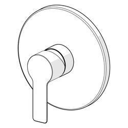 Hansa Ligna Einhebelmischer Fertigmontageset für Brausebatterie 8387 Rosette rund Chrom... HANSA-83879503 4015474278882 (Abb. 1)