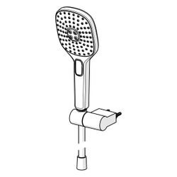 Hansa ActiveJet Style Handbrausegarnitur, 3-strahlig, Chrom, 84380233... HANSA-84380233 4057304005176 (Abb. 1)