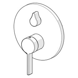 Hansa Loft Einhebelmischer Fertigmontageset für Wanne/Brause 8772 Rosette rund Chrom... HANSA-87729003 4015474287037 (Abb. 1)