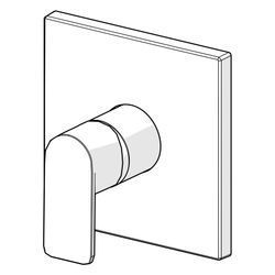 Hansa Stela Einhebelmischer Fertigset für Brause-Batterie 8785 Rosette eckig Chrom... HANSA-87859073 4057304015243 (Abb. 1)