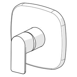 Hansa Stela Einhebelmischer Fertigset für Brause-Batterie 8785 Rosette soft edge Chrom... HANSA-87859173 4057304015267 (Abb. 1)