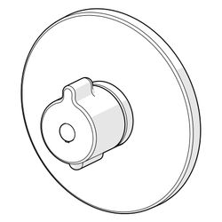 Hansa Clinica Fertigmontageset für Brausebatterie, Rosette rund, Chrom, 88609085... HANSA-88609085 4057304012556 (Abb. 1)