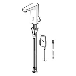 Hansa Electra Safety Waschtischarmatur, Standmontage, Sensor, Bluetooth, 3V, Heißwasser... HANSA-91102219 4057304019708 (Abb. 1)