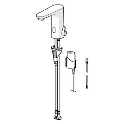 Hansa Electra Safety Waschtischarmatur, Standmontage, Sensor, Bluetooth, 3V, Chrom, 926... HANSA-92602219 4057304019333 (Abb. 1)
