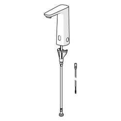 Hansa Electra Waschtischarmatur, Standmontage, Sensor, Bluetooth, 3V, Chrom, 93012219... HANSA-93012219 4057304019517 (Abb. 1)