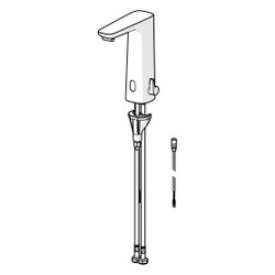 Hansa Electra Safety Waschtischarmatur, Standmontage, Sensor, berührungslos, 3V, Chrom,... HANSA-93102219 4057304019531 (Abb. 1)