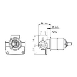 Hansa Vario Unterputz-Rohbauset Brausearmatur 5050 DN15... HANSA-50500100 4015474117990 (Abb. 1)