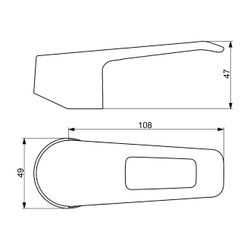 Hansa Polo Langer Hebel 59914633 Chrom... HANSA-59914633 4057304010583 (Abb. 1)