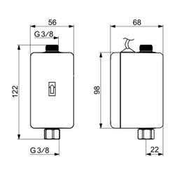 Hansa Electra Triebwerk, 11,4l/min, G 3/8", Verbundwerkstoff, Anthrazitgrau, 64520009... HANSA-6452000918 4057304016981 (Abb. 1)