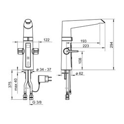 Hansa Fit Küchenarmatur 6523 230/5V Ausladung 193mm DN15 Chrom... HANSA-65232213 4015474273443 (Abb. 1)