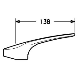 Hansa Medica Hebel, Bedienhebel lang, Länge 138mm, Chrom, 01880076... HANSA-01880076 4015474076853 (Abb. 1)