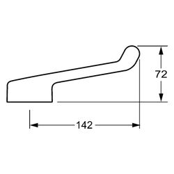 Hansa Medipro Einhebelmischer Hebel 0246 Länge 142mm Chrom... HANSA-02460002 4015474265523 (Abb. 1)