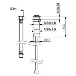 Hansa Wandhalter, eigensicher, Chrom, 04280100... HANSA-04280100 4015474674073 (Abb. 1)