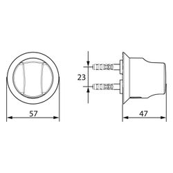Hansa Wandhalter für Handbrause, Wandmontage, Chrom, 04430100... HANSA-04430100 4015474672239 (Abb. 1)