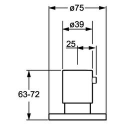 Hansa Fertigmontageset, Rosette rund, Chrom, 06289105... HANSA-06289105 4015474250024 (Abb. 1)
