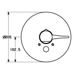 Hansa Fertigmontageset für Wanne/Brause, Rosette rund, Chrom, 08629175... HANSA-08629175 4015474078161 (Abb. 1)