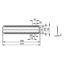 Hansa Matrix Montageplatte, gerade, 44050000... HANSA-44050000 4015474204003 (Abb. 1)