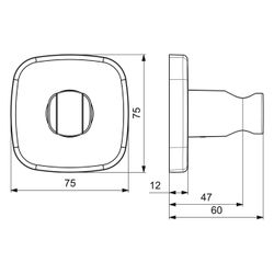 Hansa Living Wandhalter soft edge 4444 Rosette soft edge Chrom... HANSA-44440183 4057304007132 (Abb. 1)