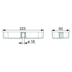 Hansa BasicJet Seifenschale, Transparent, 44730100... HANSA-44730100 4057304002618 (Abb. 1)