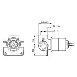 Hansa Vario Unterputz-Rohbauset Brausearmatur, DN 15, 50500100... HANSA-50500100 4015474117990 (Abb. 1)