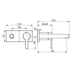 Hansa Designo Einhebelmischer Fertigmontageset für Waschtischbatterie Style 5109 Rosett... HANSA-51092183 4057304006647 (Abb. 1)