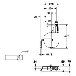 Hansa Rollbox für Schlauch, Unterputz, Einbaukörper, Wannenrandmontage, Rückflussverhin... HANSA-53060200 4015474047655 (Abb. 1)