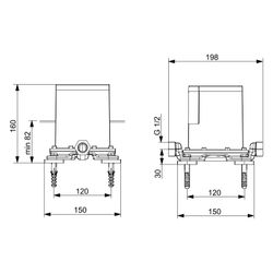 Hansa Vario Unterputz-Rohbauset Bade- und Brausearmatur, DN 15, 53280100... HANSA-53280100 4015474186552 (Abb. 1)