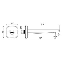 Hansa Stela Einhebelmischer Auslauf 5724 Ausladung 214mm Rosette soft edge Chrom... HANSA-57241000 4057304015342 (Abb. 1)