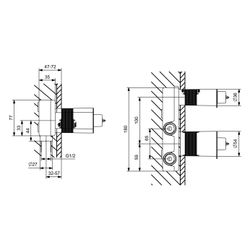 Hansa Vario Unterputz-Einbaukörper Waschtischarmatur, Wandmontage, DN 15, Messing, 5786... HANSA-57860300 4057304022333 (Abb. 1)