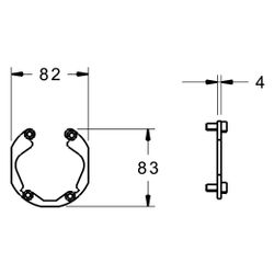 Hansa Einbausatz für Unterputz-Einbaukörper, 59914186... HANSA-59914186 4057304000768 (Abb. 1)