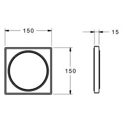 Hansa Verlängerungssatz, 15mm, 150x150mm, 59914192... HANSA-59914192 4057304000782 (Abb. 1)