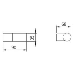 Hansa Wandhalter 6439, Chrom, 64390100... HANSA-64390100 4015474277311 (Abb. 1)