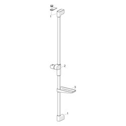 Hansa Duschstange Hansaviva, Länge 971mm, D 22mm, Chrom, 44130200... HANSA-44130200 4057304017988 (Abb. 1)