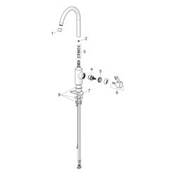 Hansa Vantis Einhebel-Küchenarmatur Standmontage, Niederdruck, Matt-Schwarz, 52221167... HANSA-5222116733 4057304019883 (Abb. 1)