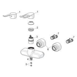 Hansa Clinica Einhebel-Waschtischarmatur, Wandmontage, Pinhebel, Bluetooth, Chrom, 0155... HANSA-01556279 4057304020490 (Abb. 1)