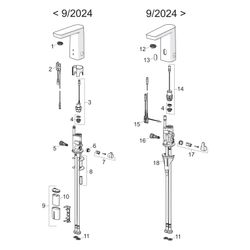 Hansa Stela Waschtischbatterie Eco plus, 6V, Bluetooth, Ausladung 105mm, DN 15, Chr... HANSA-571622790005 4057304018527 (Abb. 1)