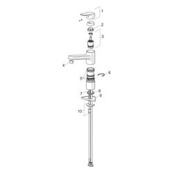 Hansa Twist Einhebel-Küchenarmatur, Ausladung 199mm, DN 15, Matt-Schwarz, 0914228333... HANSA-0914228333 4057304014406 (Abb. 1)