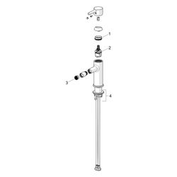 Hansa Vantis Style Einhebel-Bidetarmatur, Standmontage, 101mm Ausladung, Bronze gebür... HANSA-5464220781 4057304024924 (Abb. 1)